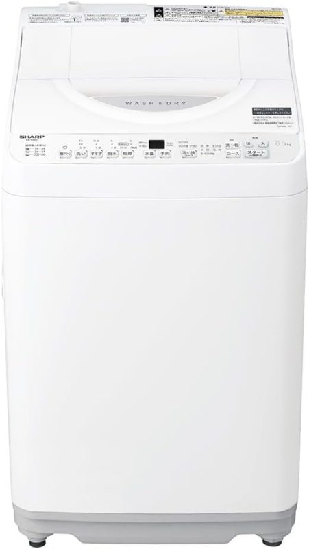 シャープ(SHARP) 穴なし槽 タテ型洗濯乾燥機 ES-TX6J