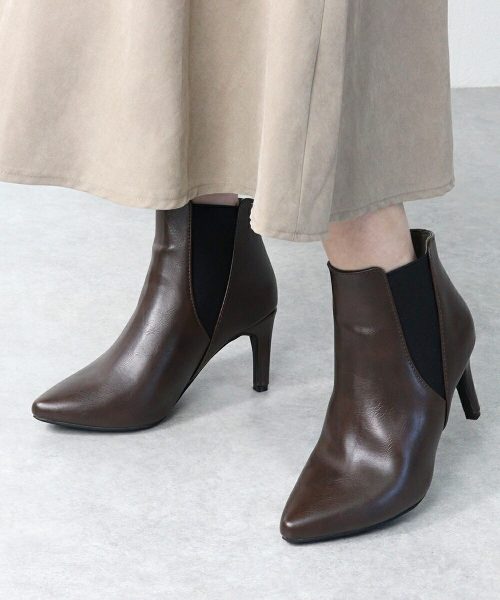 リバティドール(LibertyDoll) 8cmピンヒールポインテッドトゥサイドゴアブーツ