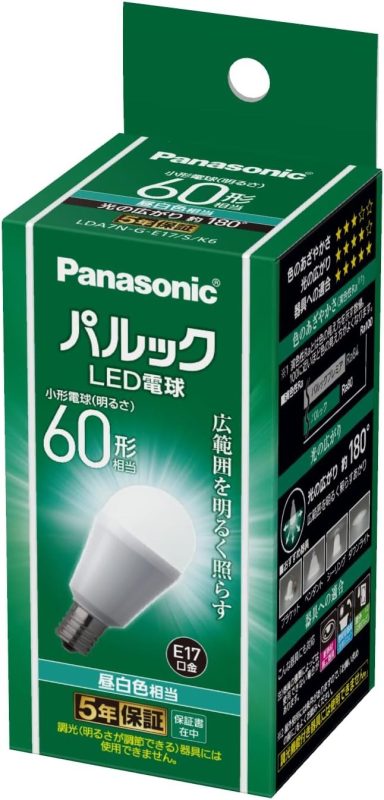 パナソニック(Panasonic) パルック LED電球 6.9W 昼白色相当 LDA7NGE17SK6