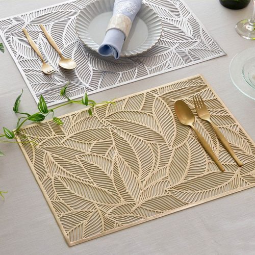 エレメンツ(ELEMENTS) リーフ柄ランチョンマット 67046