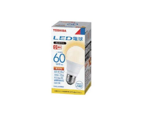 東芝(TOSHIBA) LED電球 一般電球60W形相当 電球色 LDA7L-H/60W/2