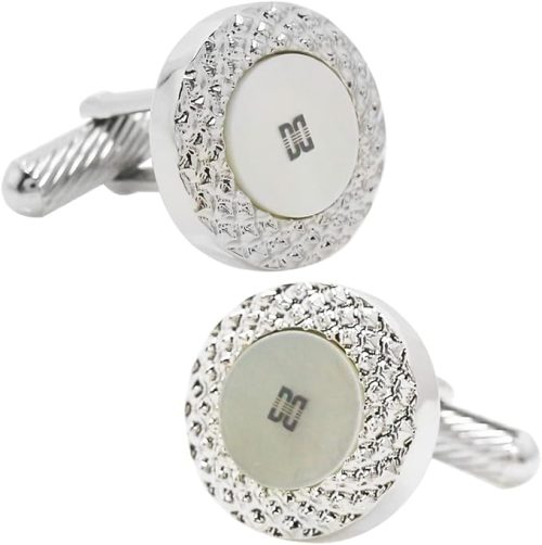 ダックス(DAKS) ラウンド シェル 白蝶貝 カフリンクス