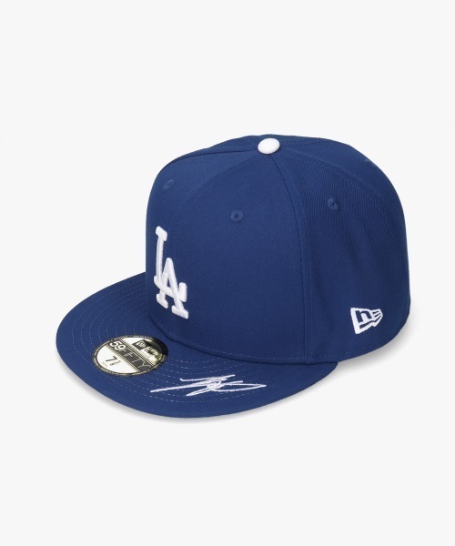 ニューエラ(New Era) 59FIFTY Shohei Ohtani Signature Collection ロサンゼルス・ドジャース サイン ダークロイヤル