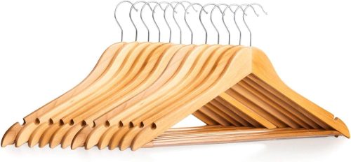BAGAIL 木製薄型ハンガー 12本組