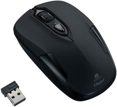 ナカバヤシ(Nakabayashi) 無線静音3ボタンIRLEDマウス MUS-RIT126BK