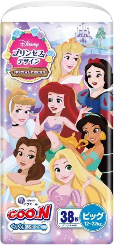 大王製紙 グーン ぐんぐん吸収パンツ ディズニープリンセスデザイン ビッグサイズ