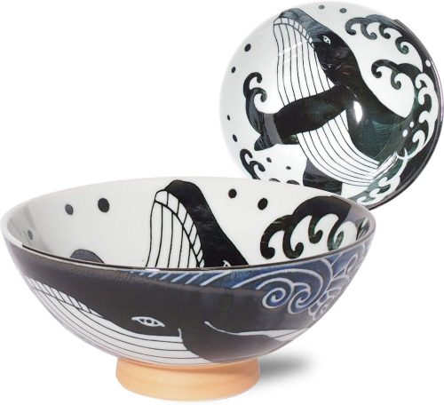 みのる陶器(Minorutouki) 白波くじら 145茶碗 sk-l-r4965583751687