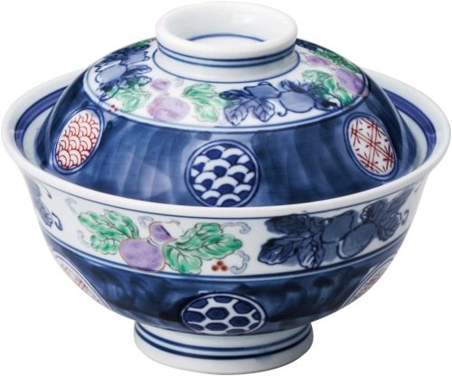 山下工芸 錦丸紋ひさご蓋丼