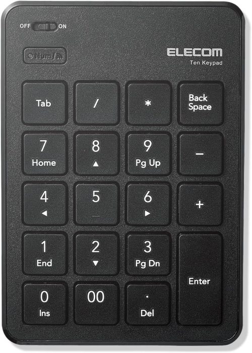 エレコム(ELECOM) Bluetooth(R)薄型テンキーパッド TK-TBP020BK