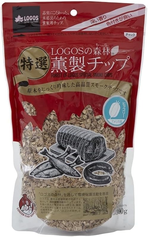 ロゴス(LOGOS) LOGOSの森林 特選薫製チップ300g ヒッコリー 81066205