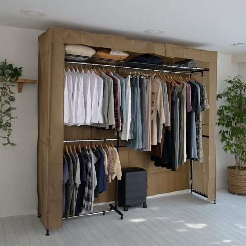 山善(YAMAZEN) クローゼットハンガー カバー付き CWCH-250