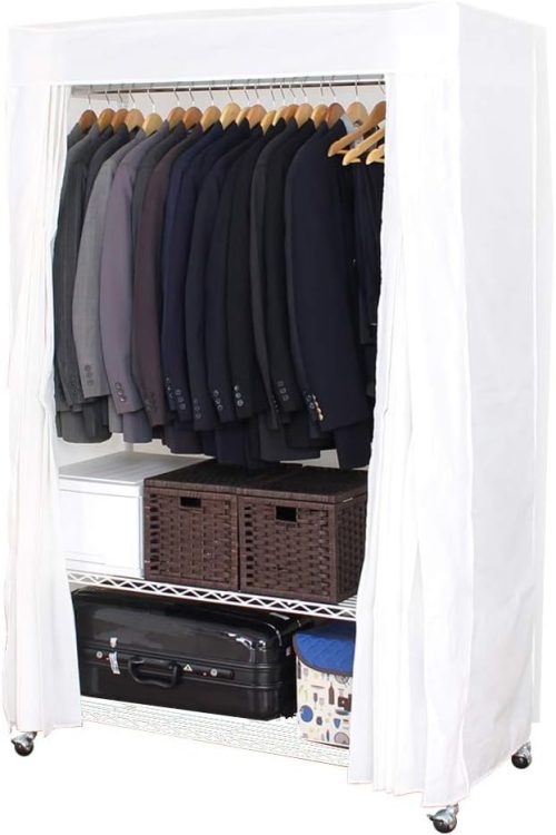 川口工器(Kawaguchi Koki) カバー付き頑丈ハンガーラック エルチェ CKA-926