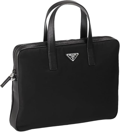プラダ(PRADA) Re-Nylon×サフィアーノレザー ブリーフケース