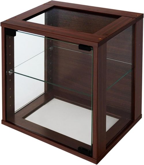 地球家具 コレクションキューブボックスCCB ガラス扉 側面・天板・地板ガラスタイプ CC-3828XG