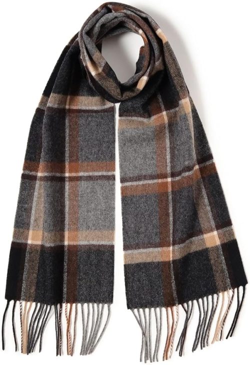 ビームスハート(BEAMS HEART) ウール ヘリンボーン チェック マフラー