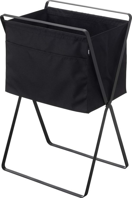 山崎実業 折り畳み高床式ランドリーバスケット タワー