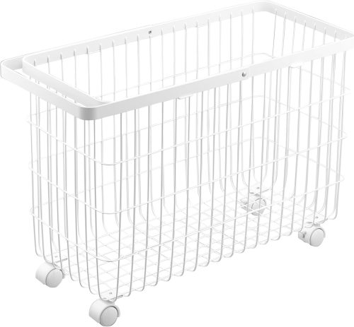 山崎実業 ランドリーバスケット タワー キャスター付き ワイド&ロー