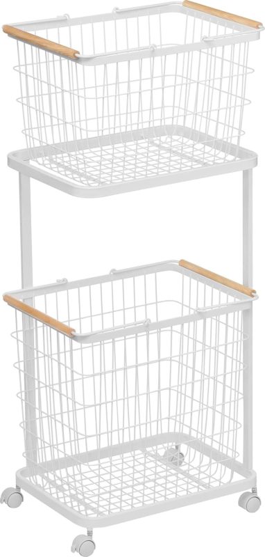 山崎実業 ランドリーワゴン+バスケット トスカ 3300