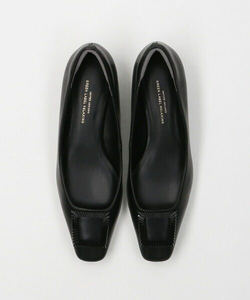 ユナイテッドアローズ グリーンレーベルリラクシング(UNITED ARROWS green label relaxing) スクエアバックル パンプス