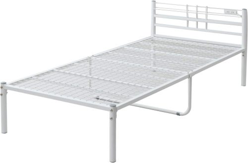 山善(YAMAZEN) コンセント付き ベッドフレーム セミシングル MPB2-90185H