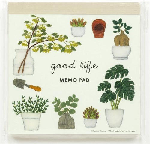グリーティングライフ(GreetingLife) 米津祐介 スクエアメモ グリーン YZN-412