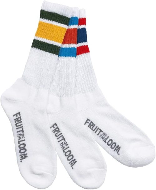 フルーツオブザルーム(FRUIT OF THE LOOM) 3Pパック クルー丈 FTL アメリブライン