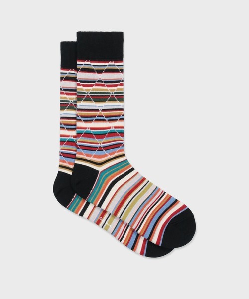 ポールスミス(Paul Smith) Diamond Signature Stripe ソックス