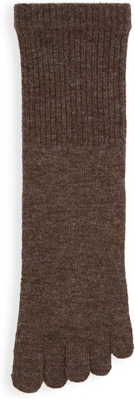 タビオ(Tabio) 毛混ゴムゆる五本指クルー丈ソックス