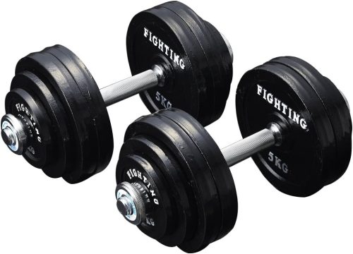 ファイティングロード(FIGHTING ROAD) ダンベル 可変式 ブラックタイプ 30kg