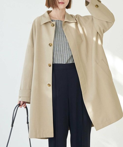 ロペピクニック(ROPE' PICNIC) UVカット ステンカラーコート スプリングコート