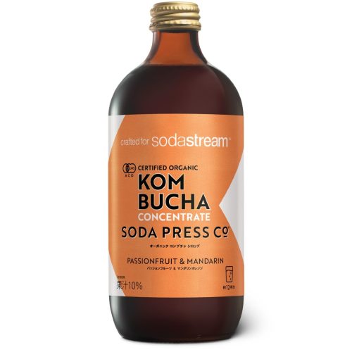 ソーダストリーム(sodastream) ソーダプレス シロップ コンブチャ パッションフルーツ&マンダリンオレンジ SSS0106