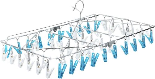 レック(LEC) ステンレス 角ハンガー 54ピンチ付 W-430