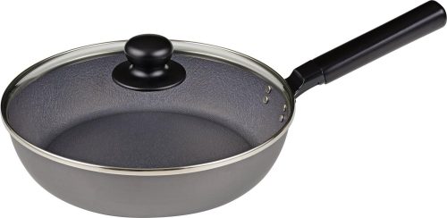 和平フレイズ ダンチュウ 窒化加工 鉄フライパン26cm ガラス蓋付 DA-28