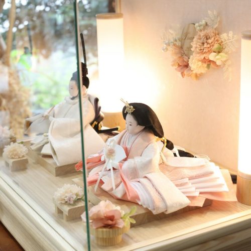 ここから(kokokara) 結衣花 花飾りひな人形