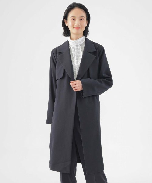 トランスワーク(TRANS WORK) ウォッシャブル エアロカルゼトレンチコート