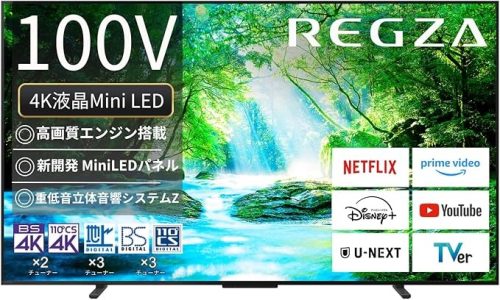 TVS REGZA 4K Mini LED液晶レグザ 100Z770N