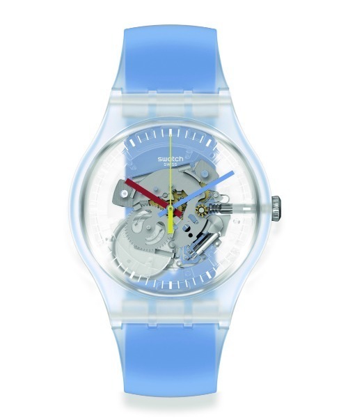 スウォッチ(SWATCH) CLEARLY BLUE STRIPED
