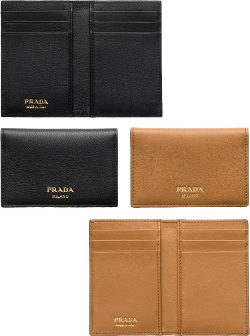 プラダ(PRADA) ソフトグレインレザー カードケース