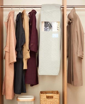 クラレトレーディング 消臭・抗菌防臭 まとめて収納できる洋服カバー スーツ用 約幅28×奥行58×高さ100cm