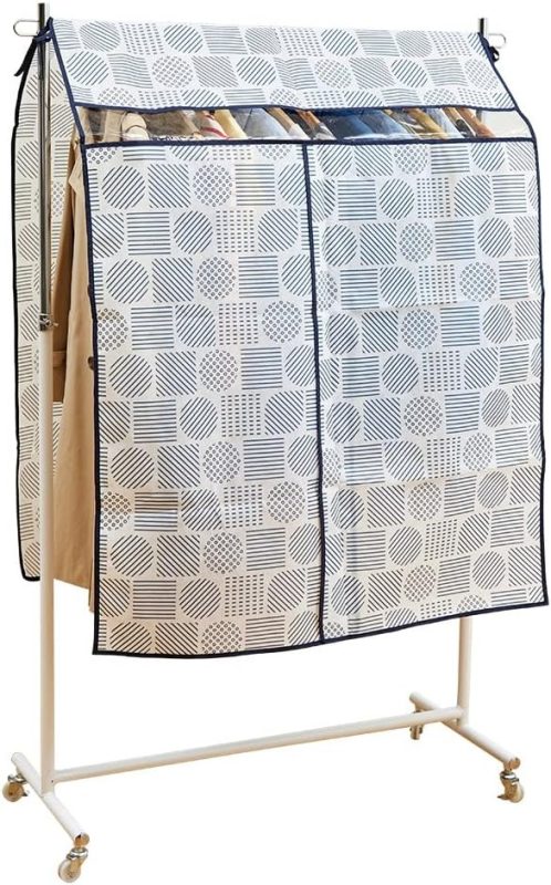 アイメディア(Aimedia) ハンガーラックカバー 北欧柄