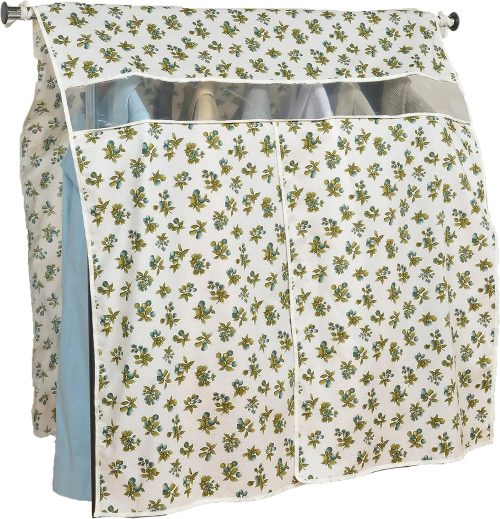 日本インソール工業 日本製 洗える パイプハンガー カバー 幅90cm 森の果実柄