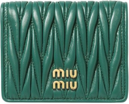 ミュウミュウ(Miu Miu) マテラッセレザー 折り財布