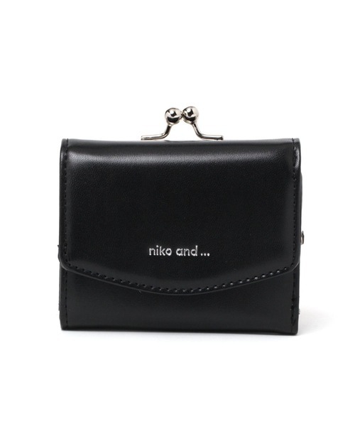 ニコアンド(niko and...) オリジナルロゴがま口ミニ財布