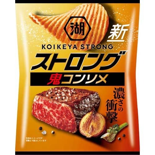 湖池屋 KOIKEYA STRONG ポテトチップス 鬼コンソメビーフ