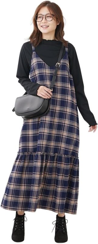 ニッセン マタニティ2点セット ビエラキャミワンピース+長袖トップス