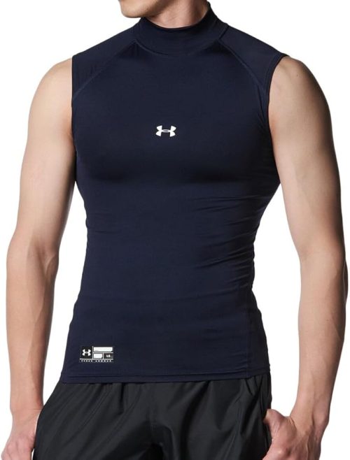 アンダーアーマー(Under Armour) UAヒートギアアーマー コンプレッション スリーブレス モックネック シャツ1358641