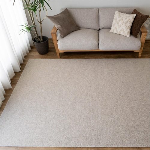 サヤンサヤン(SAYANSAYAN) モリス 防ダニ 抗菌 防臭 シンプル 無地 切れる ラグ mollis-edo6