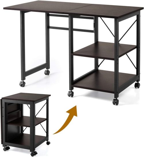 サンワサプライ(SANWA SUPPLY) 折りたたみデスク キャスター付き 100-DESKN006M