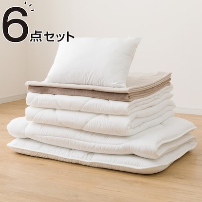 ニトリ(NITORI) カバーなしオールシーズン防ダニ寝具6点セット S2306 7545504