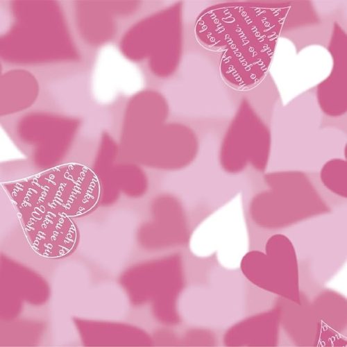 ササガワ(Sasagawa) 包装紙 ノンブルーハート ピンク ハート柄 半才判 50枚入 49-3419